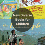 New Diverse Children’s Books featuring cover images of The Echo People, Marisol McDonald and the Clash Bash, and Rafi and Rosi Menu.