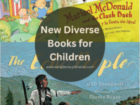 New Diverse Children’s Books featuring cover images of The Echo People, Marisol McDonald and the Clash Bash, and Rafi and Rosi Menu.